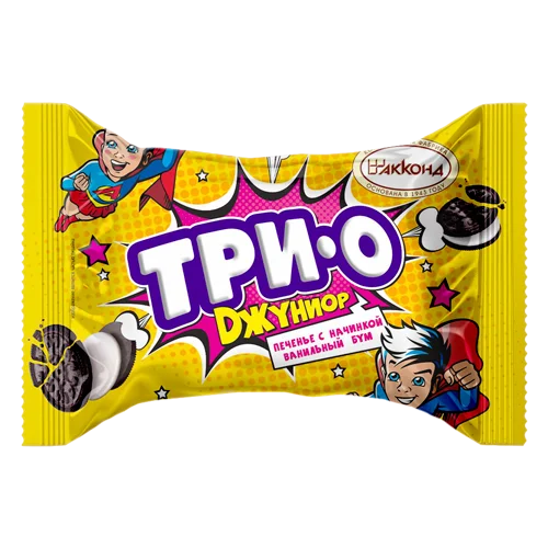 ТРИО ДЖУНИОР с начинкой ванильный бум, 45 г